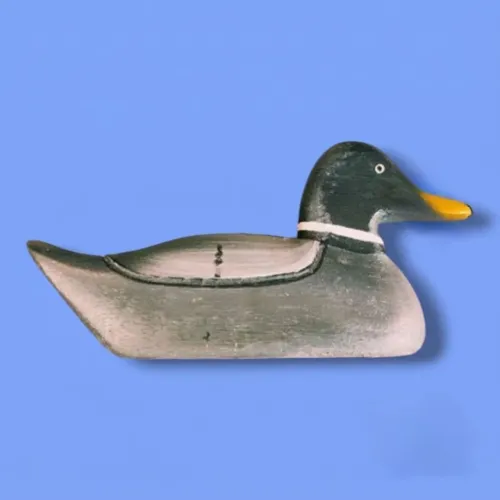 Pato Mallard decoy séc 20 pintura original