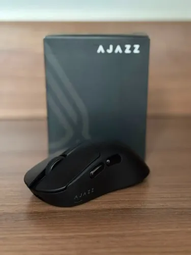 Mouse Gamer AJAZZ AJ179 V2 Sem Fio Tri-Mode PAW3311 12000 DPI 1000Hz Preto