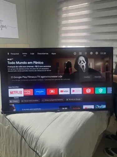 Tv 40 polegadas TCL Android TV Comando de Voz Conservada