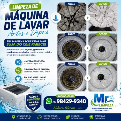 Cuiabá higenizacao de máquina de lavar