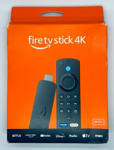 Amazon Fire Stick 4k Wi-fi 6 Com Alexa Por Voz Inteligente C (ZERO NA CAIXA)