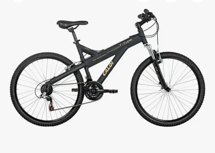 Bicicleta Caloi T-type Alumínio 21 V Preto Fosco