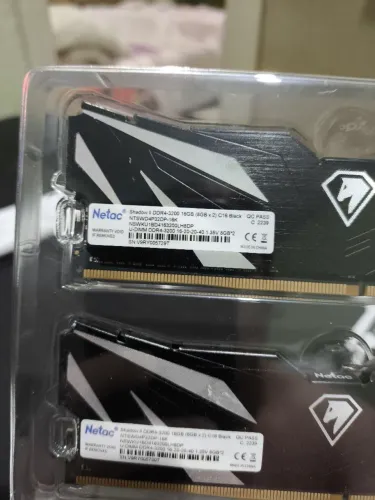 MEMÓRIA RAM DDR4 NETAC 16GB 2x8GB CL16
