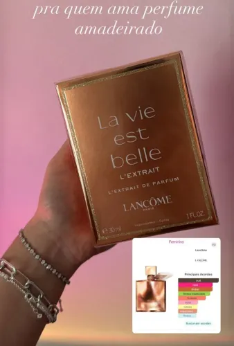 perfume lancome la vie est belle 30ml l extrait novo lacrado original selo adipec 