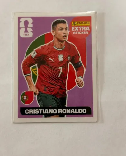 Figurinha Extra Bordô Copa Mundo 26 Cristiano Ronaldo Cr7