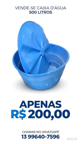 Caixa d'água 500 litros