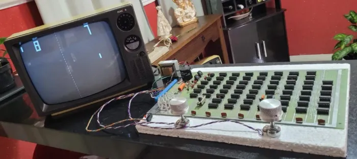 Placa Pong 1973 Réplica