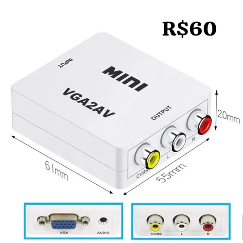 Mini av2vga, mini vga2av, vga x vga leiam a descrição