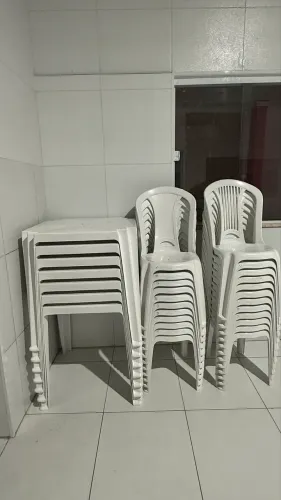 12 jogo de mesa Tramontina + cadeira 