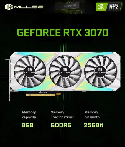 RTX 3070 TRIPLE FAN BRANCA