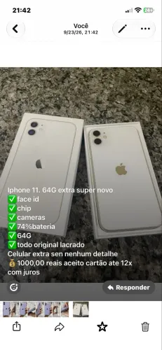 iPhone 11. 64 extra para pessoas exigentes