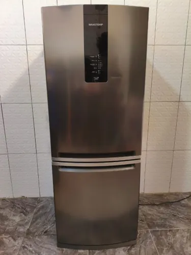 Geladeira Brastemp INVERSE INOX BRE57A FROST FREE 450 litros (127v)