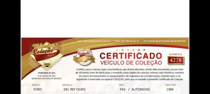 Ford Del Rey GLX 1.6/1.8 / GL 1.6/1.8 2P E 4P 1984