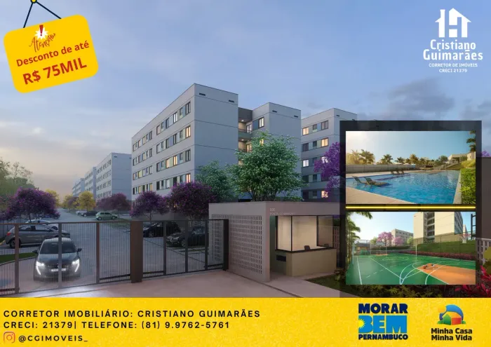 Imóvel para venda com 38 metros quadrados com 2 quartos em Fragoso - Paulista - PE