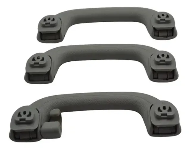 Kit Com 3 Puxador Alça Teto Pqp Ix35 2011 Original Cinza
