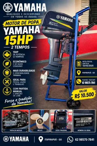 MOTOR DE POPA YAMAHA 15HP 2025