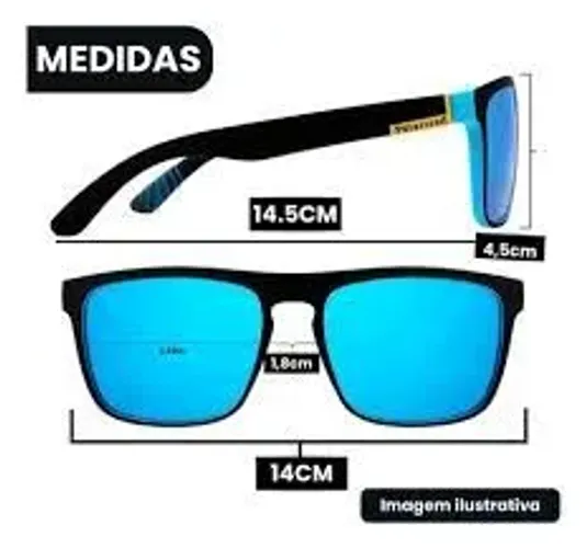 Óculos De Sol Polarizado Uv-400 Estiloso Luxuoso C/ Case