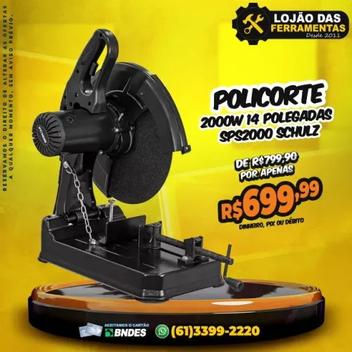 Policorte 2000w 14 Polegadas SPS2000 Schulz