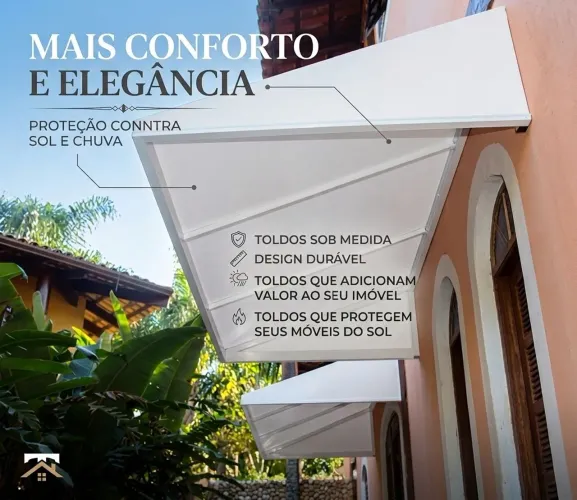 Toldos sob medida para janelas e portas