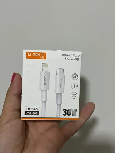 Cabo Para iPhone Turbo 30W Tipo-C Para Lightning