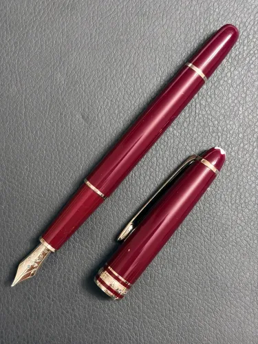 Caneta Montblanc Tinteiro Meisterstuck Bordeaux