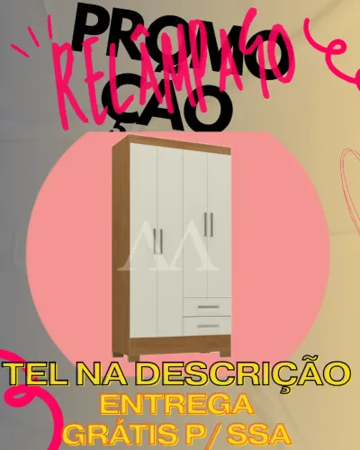 Guarda Roupa 4 Portas Solteiro Entrega Grátis Hoje em ssa