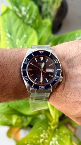 Seiko 5 Sports Blue Dial Automático - NOVO/SEM USO