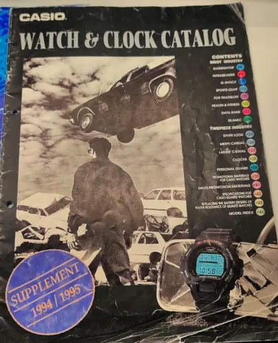 Catálogo de Relógios Casio - 1994 Semestre 2 - Em inglês - 46 Páginas - Raríssimo