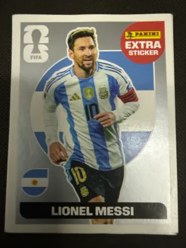 Figurinha do Messi prata legend 2026