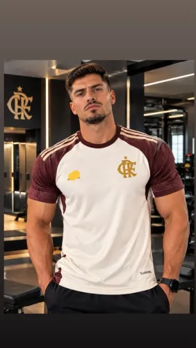 Camisa Premium com detalhes em 3D ,escudo bordado