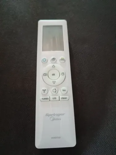 Controle remoto para ar condicionado Midea springer inverter