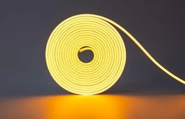 Fita LED 12V 5m Neon amarelo
