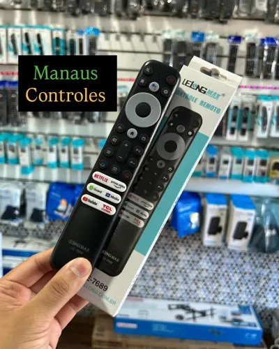 Controle para Tv Semp TCL Android 4K - com Atalhos de acesso rápido