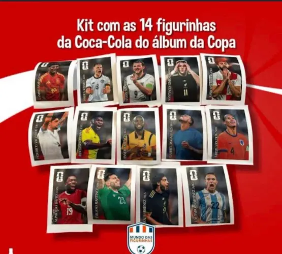Figurinhas coca 2026