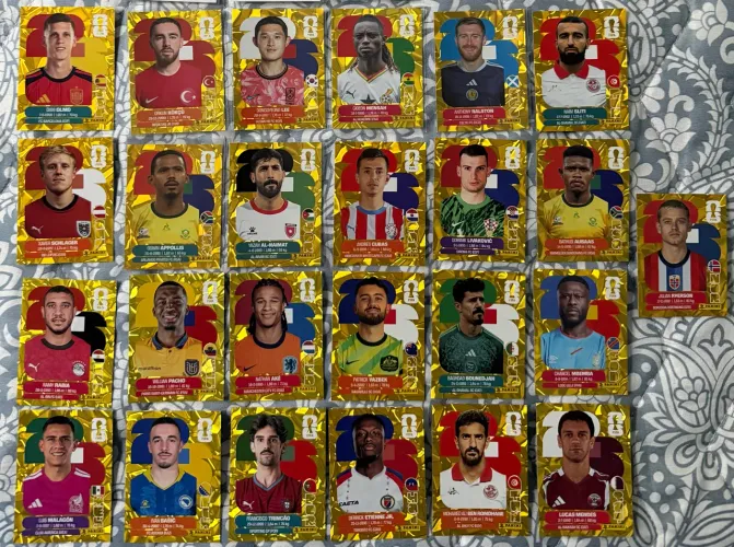 Stickers Gold Crumple Copa 2026