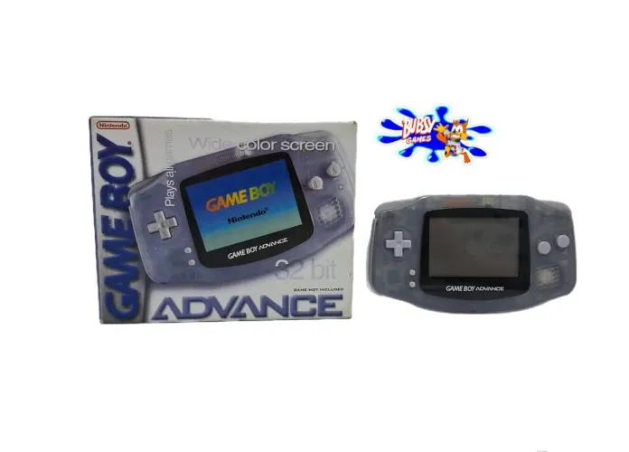 Game Boy Advance translúcido na caixa