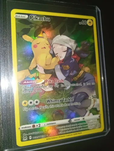 Carta Pokémon Pikachu TG05 Arte Rara inglês NM