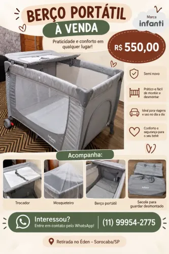 Berço Portátil Infanti