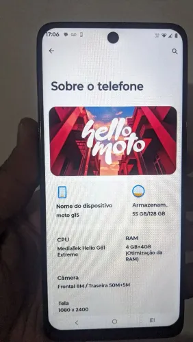 MOTO G15 TUDO OK