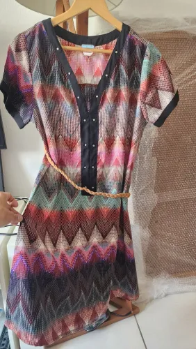 Vestido Estampado viscose Novo