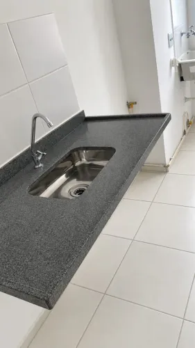 Pia Granito + Cuba INOX + Torneira