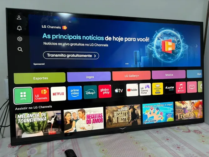 tv smart 50 LG 4k impecável