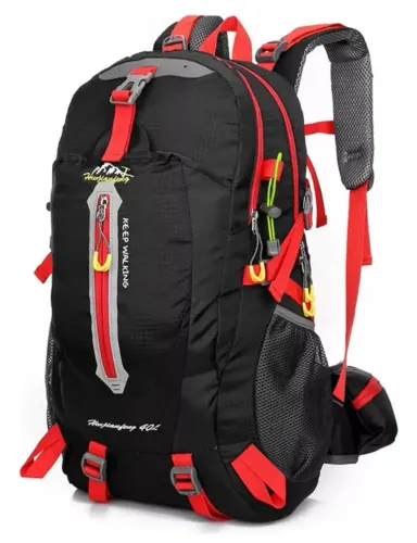Mochila preta unissex 40L