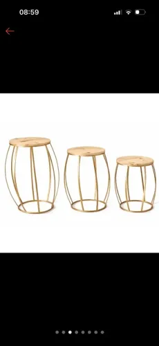 Vendo trio de mesas para decoração. Ainda na embalagem