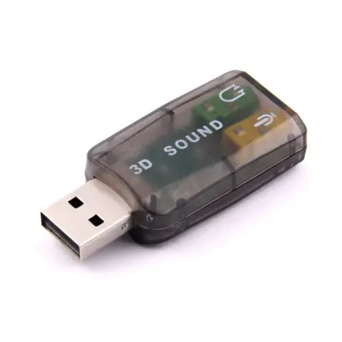 Placa De Som Usb Placa de Aúdio Usb 5.1 Canais P2 Pc Notebook