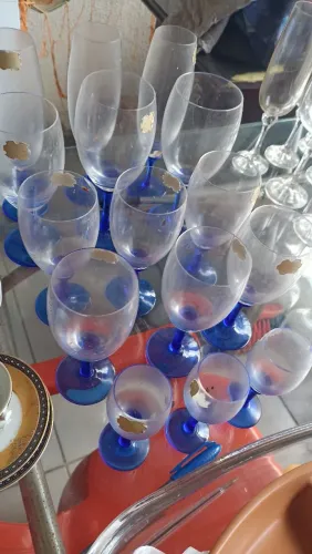 Conjunto de taças de cristal