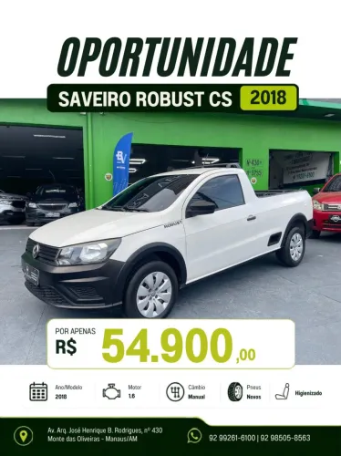 Volkswagen Saveiro Robust 1.6 Total Flex 8V 2018
