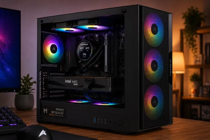 PC GAMER 16GB DDR5 RYZEN 5 INTEL ARC B580 12GB
