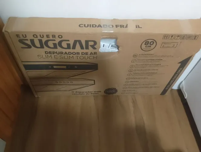 Depurador de ar Sugar 80 cm. Comprei no tamanho errado, em vez de 60cm aí resolvir vender.