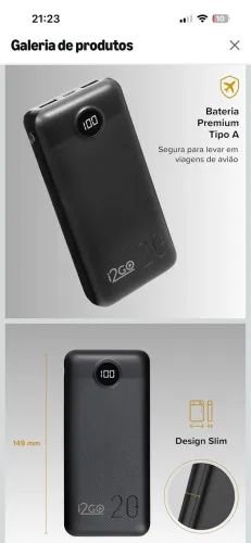 Carregador de celular portátil 